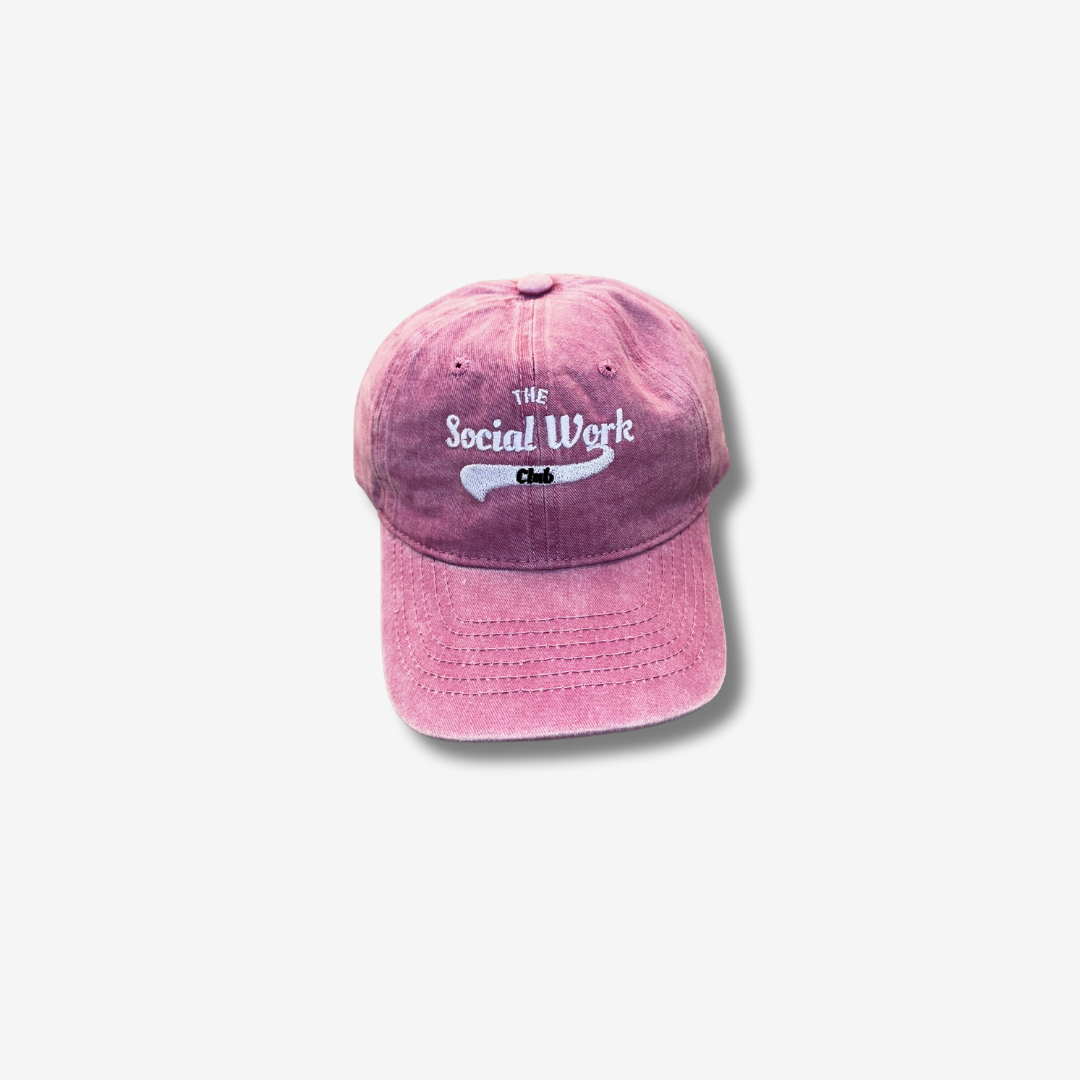 "The social work club" hat