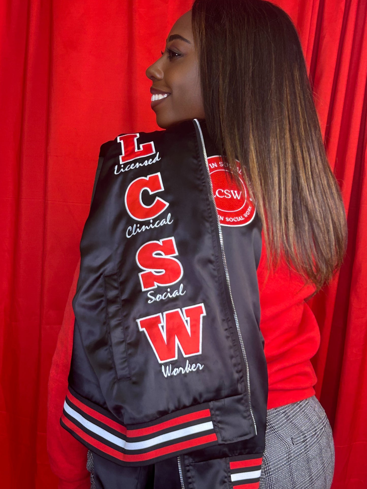 LCSW bomber jacket